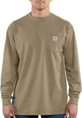 Carhartt Men's 100235 Flame-Resistant Force Long Sleeve Cotton T-Shirt