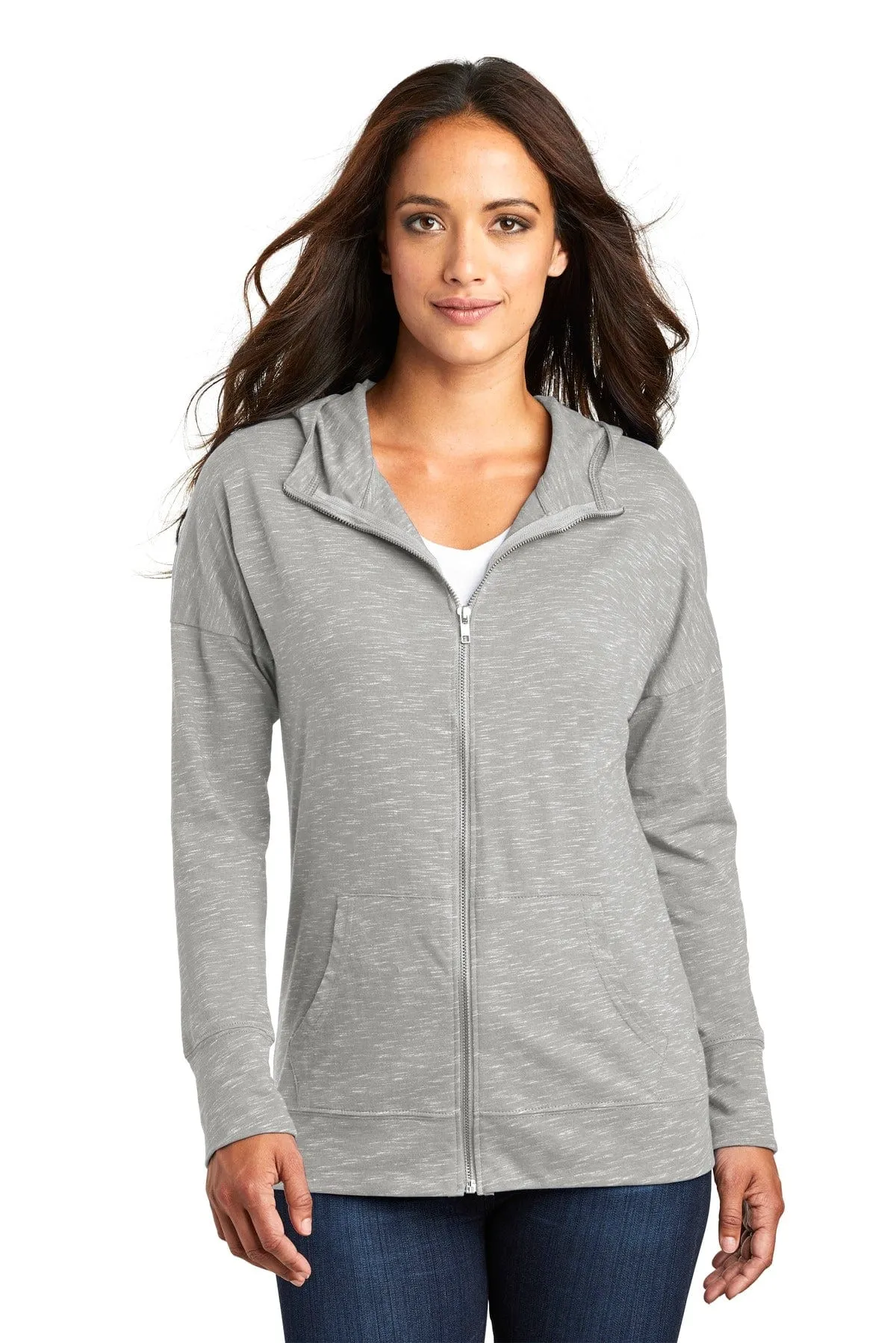 District DT665: Women's Medal Full-Zip Hoodie