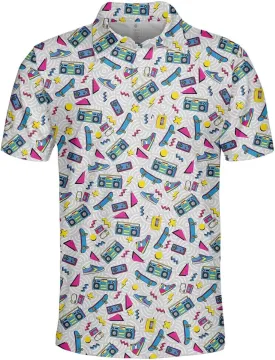 Funny Golf Shirts Skull Hawaiian Polo Shirts for Men, Crazy Golf Shirts for Men Golf Gifts Hawaiian Skull Golf Shirts