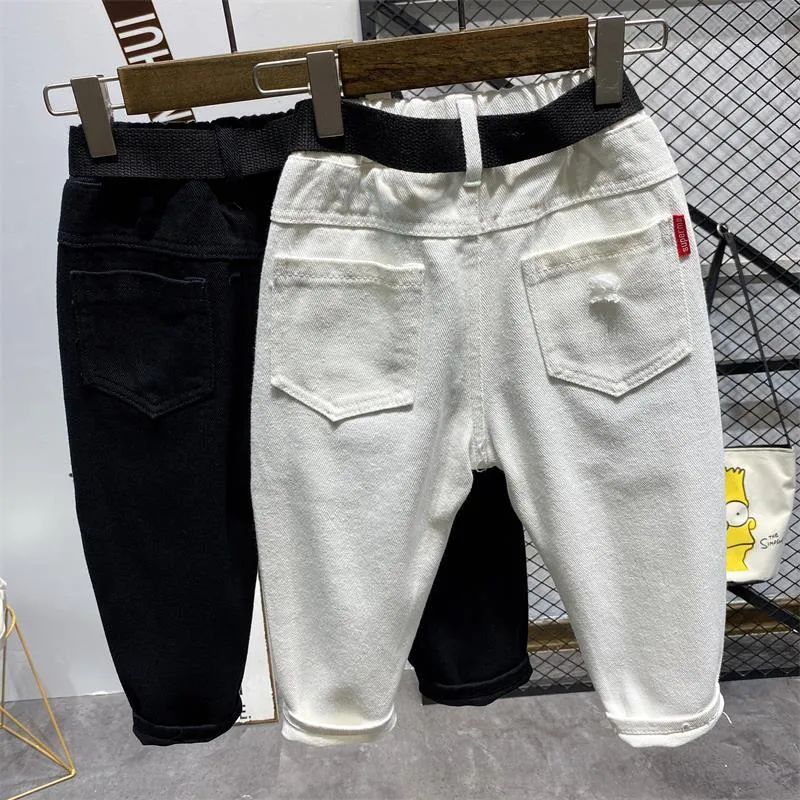 Kids Boys New Style Denim White Kids Jeans - BJN0104