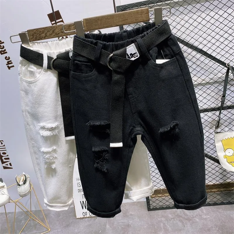 Kids Boys New Style Denim White Kids Jeans - BJN0104