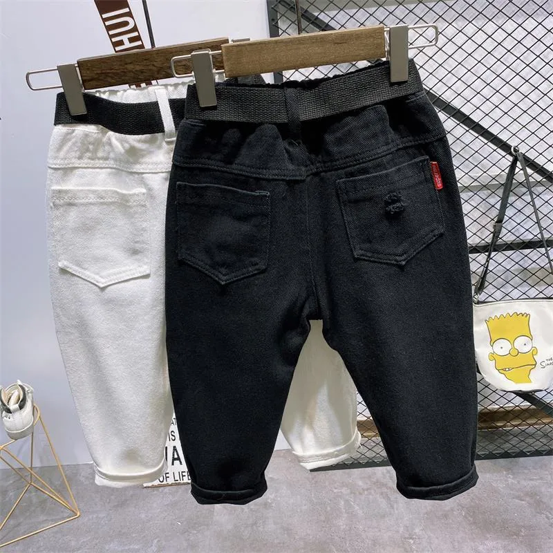 Kids Boys New Style Denim White Kids Jeans - BJN0104