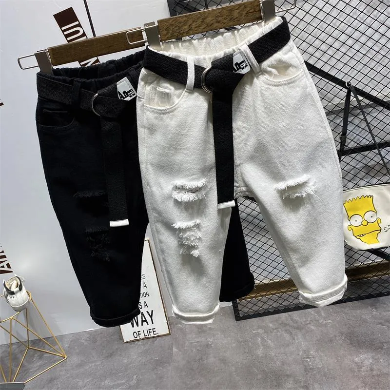 Kids Boys New Style Denim White Kids Jeans - BJN0104